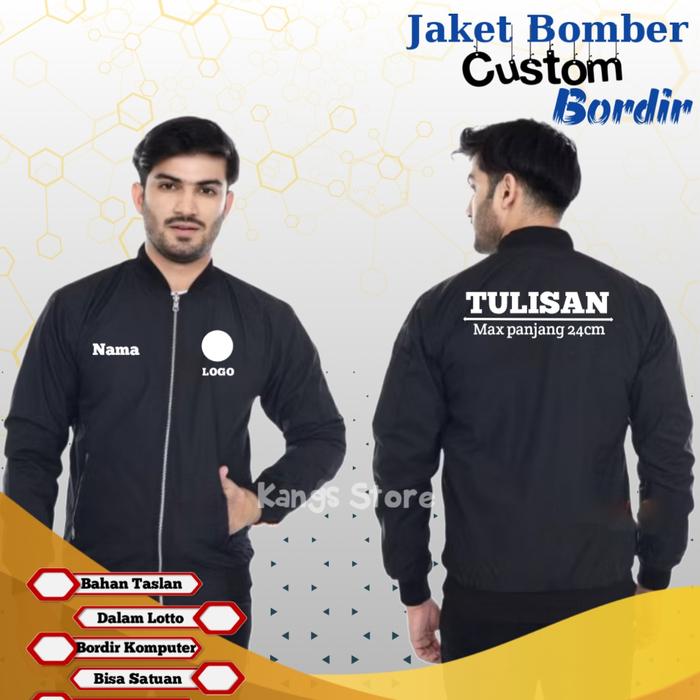 Jaket Bomber Custom Bordir Desain Sendiri Jaket Custom Desain Sendiri