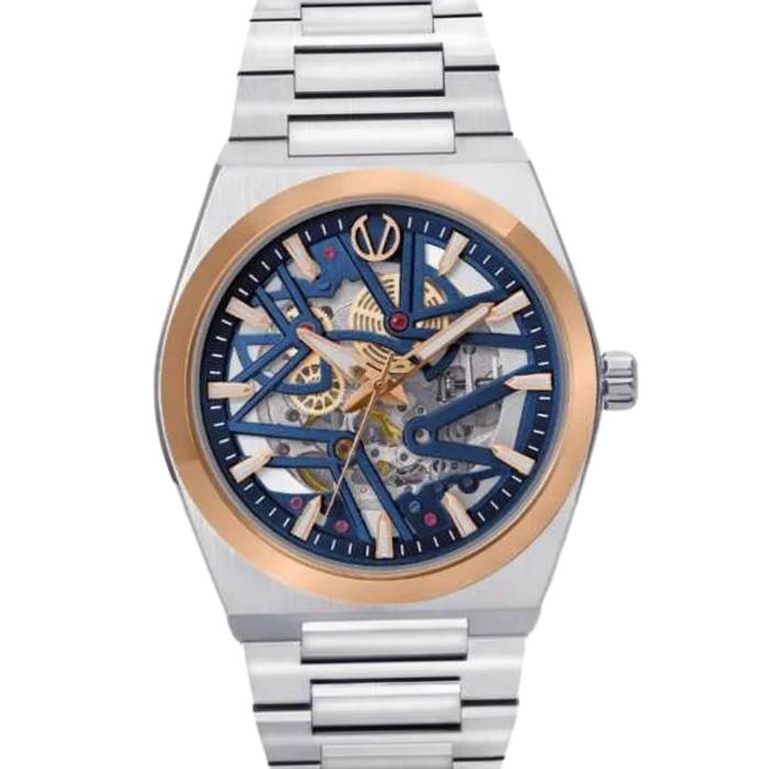 Jam Tangan CHRIST VERRA LUXERNO CV 110819G-14 BLU Silver Dial Blue Stainless Steel