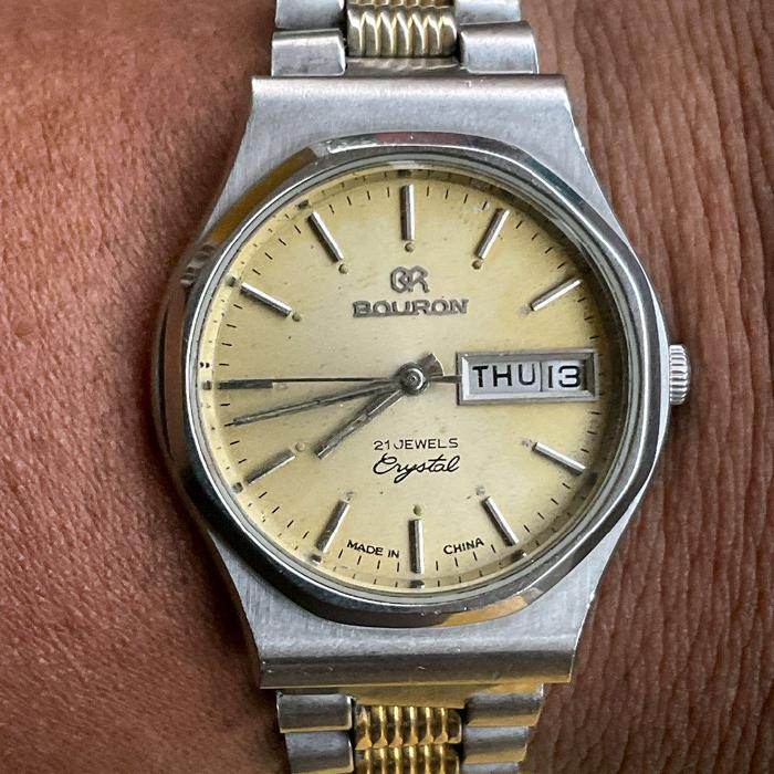 JAM KUNO VINTAGE ANTIK CHINA : BOURON AUTOMATIC GERMANY MOVEMENT ORIGINAL
