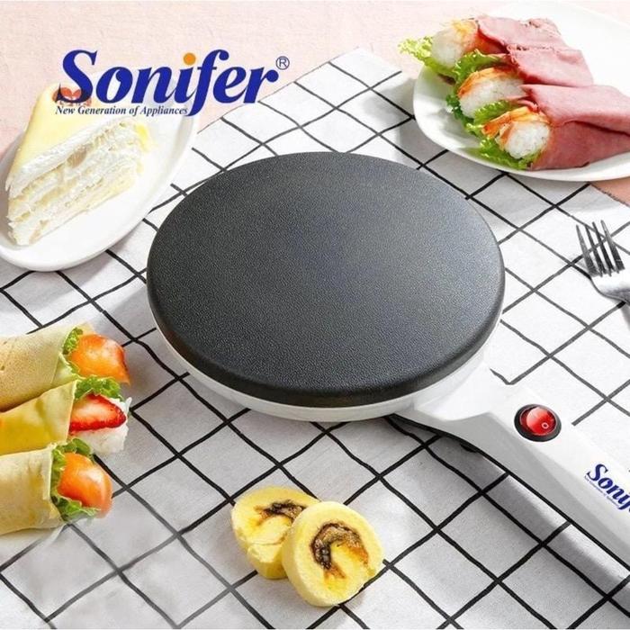 SONIFER Electric Crepes Maker Alat Pembuat Crepes, Kulit Risol, Pancake SF-3038