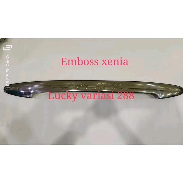 Trunk Lid Avanza/Xenia 2004-2011 Trunglid Chrome Avanza/Xenia Emboss trunklid Aksesoris