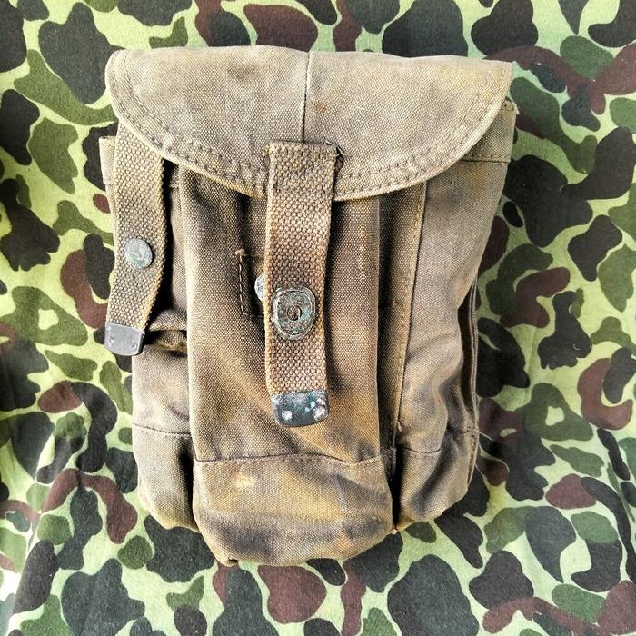 tas tentara jadul magpouch kanvas jadul mag pouch kanvas tentara jadul magpouch kalash kantong magas
