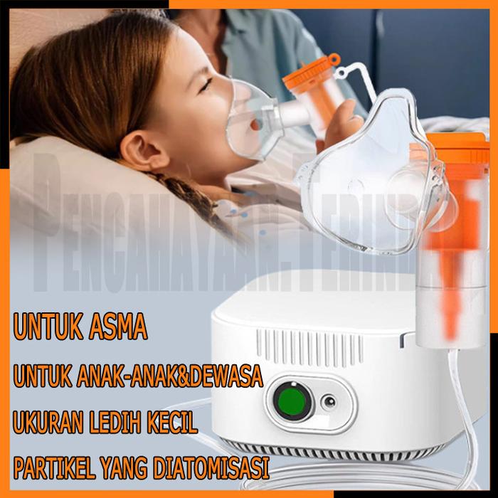 Compressor Alat Nebulizer Anak Inhaler Asma Alat Uap Bayi Batuk Pilek Pernafasan Bronkitis Nebul Ter