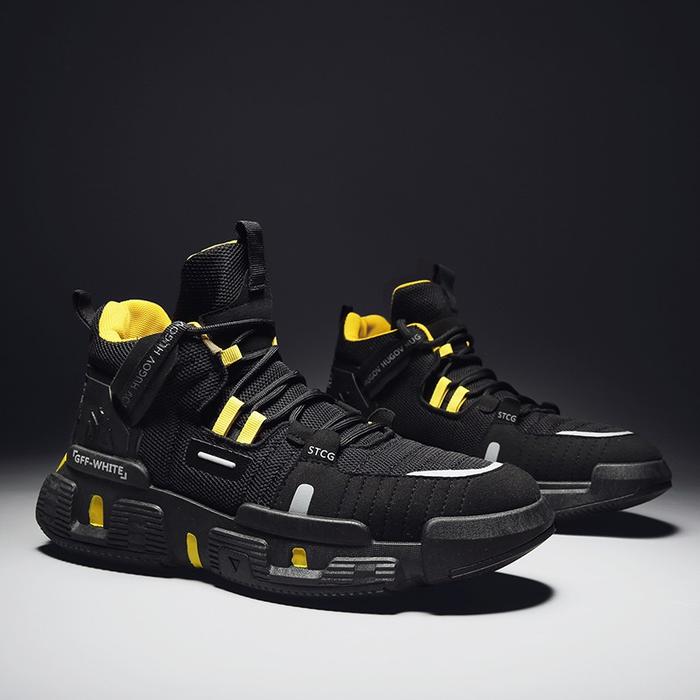 Sepatu Sneakers Hugov Edition Pria - 212 - Yellow