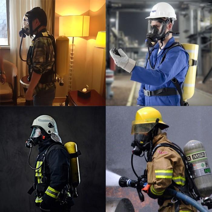 Flash Sale / Masker Scba Pemadam / Full Face Mask Scba Breathing Apparatus