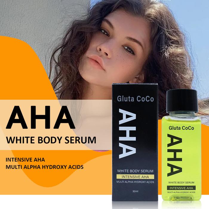 Gluta CoCo AHA Fruit acids Whitening Serum Booster Cleans Pores