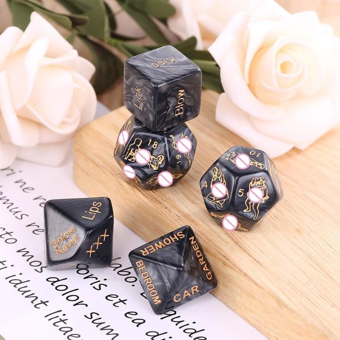 5pcs/set Funny Love Dice Game Toy Erotic y Posture Adult Couple