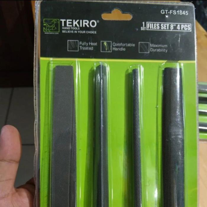 Tekiro Kikir Set 4 Pcs Ukuran 6" / 8"