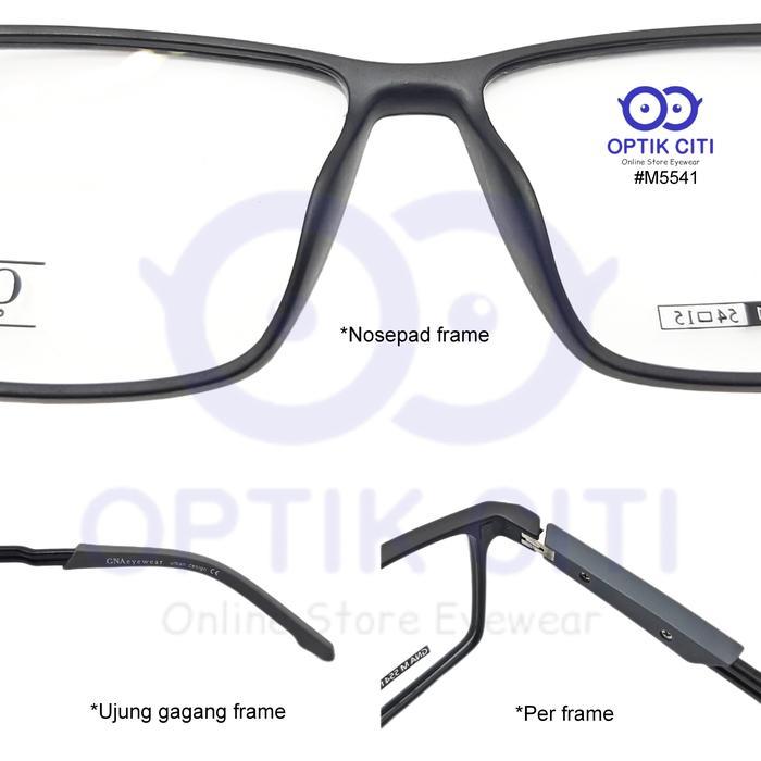 Frame Kacamata Pria Sporty ClipOn GNA M5541 Original