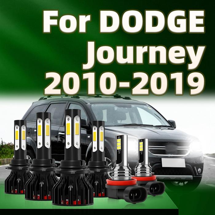 32000LM LED Car Headlight Fog Lights 6000K Kit For DODGE Journey 2010