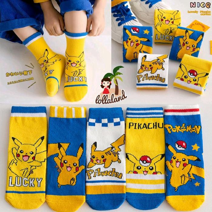 Kaos Kaki Import Kaos Kaki Pokemon Pikachu Pokemon Go Motif