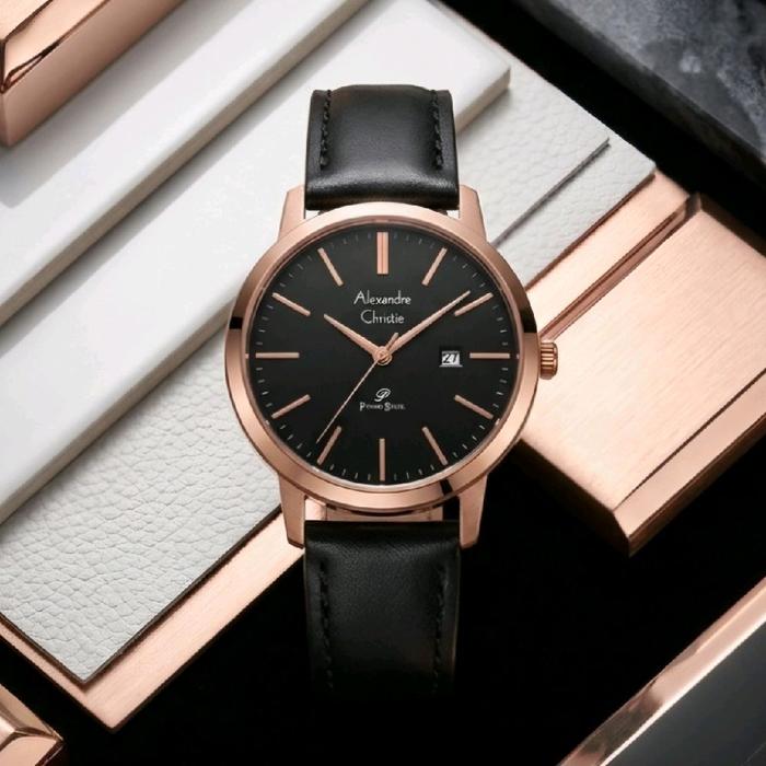 New Alexandre Christie 1007 Kulit Hitam Dasar Hitam Cewe