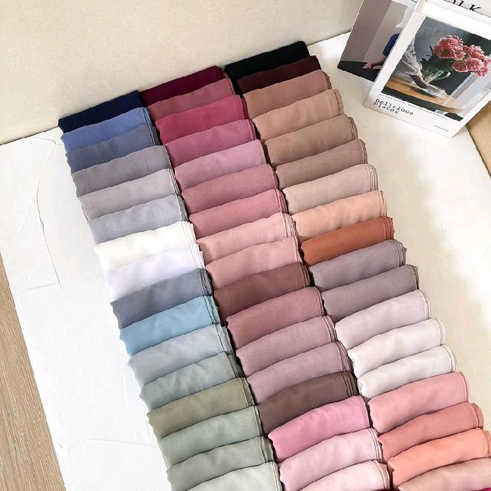 Efabric CDS Square - Hijab Segi Empat Polos - Kerudung Segiempat Polycotton - Hijab Bella Square