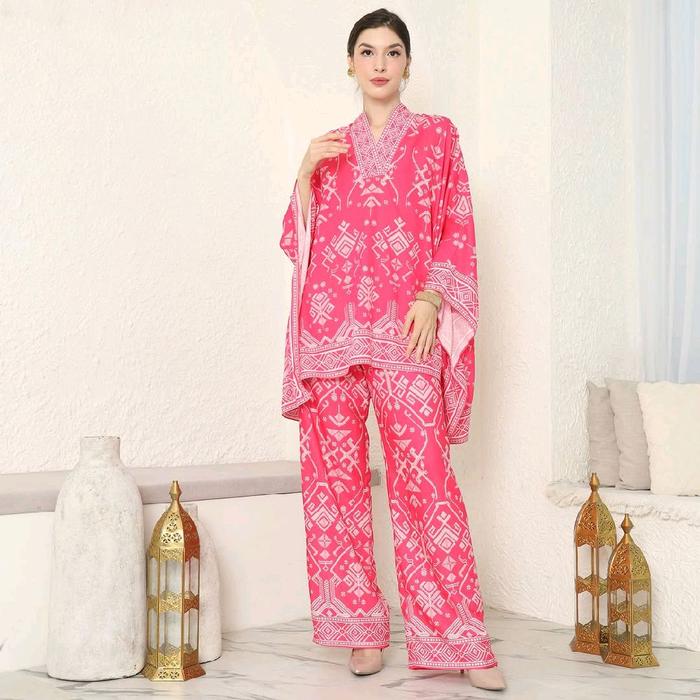 Setelan Batik Wanita One set premium Setelan Celana Wanita Tunik Wanita Kaftan Wanita Premium
