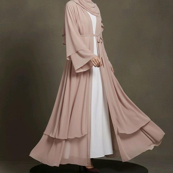 Zaafashion- Abaya Outer 2 layer VOL 1 / Abaya Turki Layer | Long Cardigan Muslim Wanita