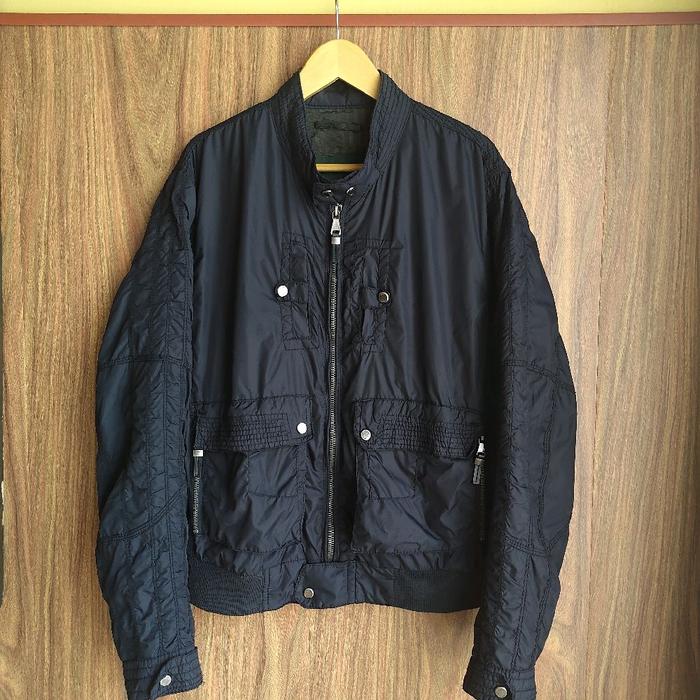 Zara Man Rider Jacket Parasut Multi Pocket Preloved Second Original