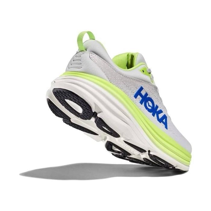 Sepatu Hoka Bondi 8 Grey green  Sneakers Wanita Running Lari
