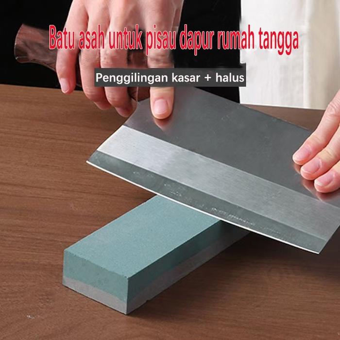 Batu Asahan Pengasah Pisau Whetstone Knife Sharpener Kekasaran Grit