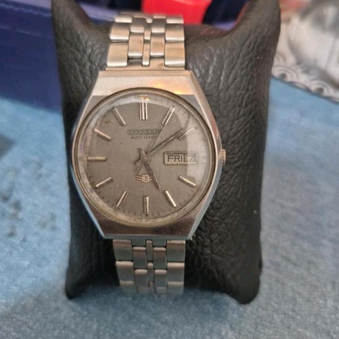 JAM CITIZEN AUTOMATIC ORIGINAL LK 20CM PRELOVED MULUS DIM 3,8 CM