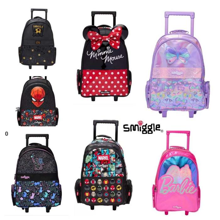 Tas Troli Sekolah anak SD SMP Smiggle replica TROLLEY BAG ANAK Besar awet tebal premium mickey minni