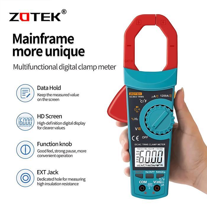 Zotek VC903 Auto Range Clamp Meter Tang Ampere Digital Tang Ampere *