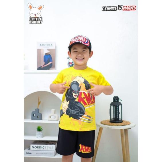2-10T Setelan Superhero Dc Comics Ft. Marvel by Little Rabbit FREE Topi Cap