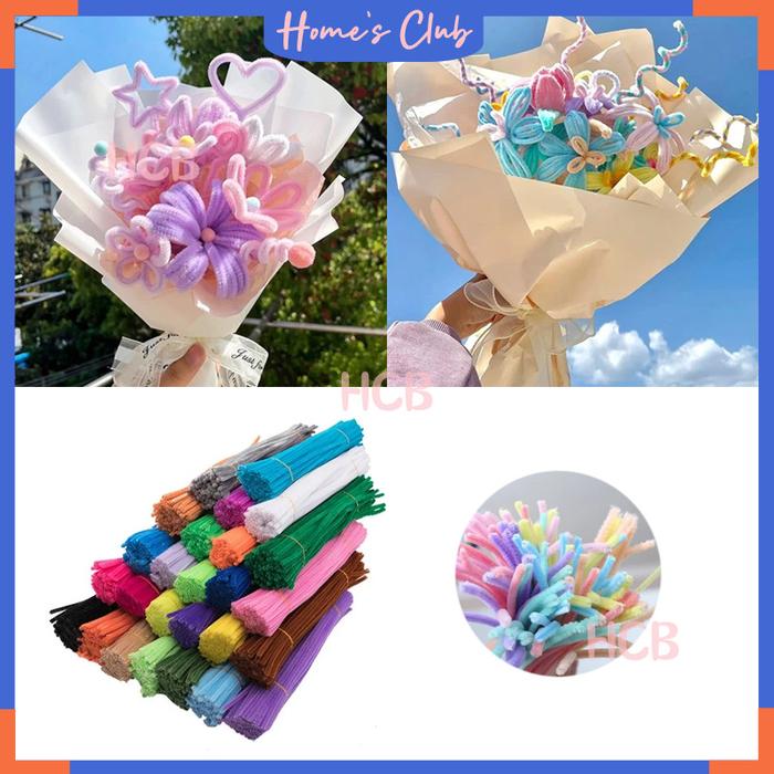 Kawat Bulu Beludru 100pcs / Kawat Bulu Mercy Warna Warni