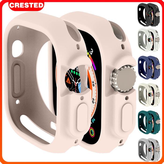 TT27 - Rubber Case for Iwatch Case Apple Watch 9 8 7 6 SE 5 4 3 2 Series 49mm 45mm 41mm 44mm 40mm 42