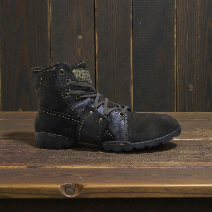 Vintage Replay Heel Rick Owens Style Leather Biker Boots