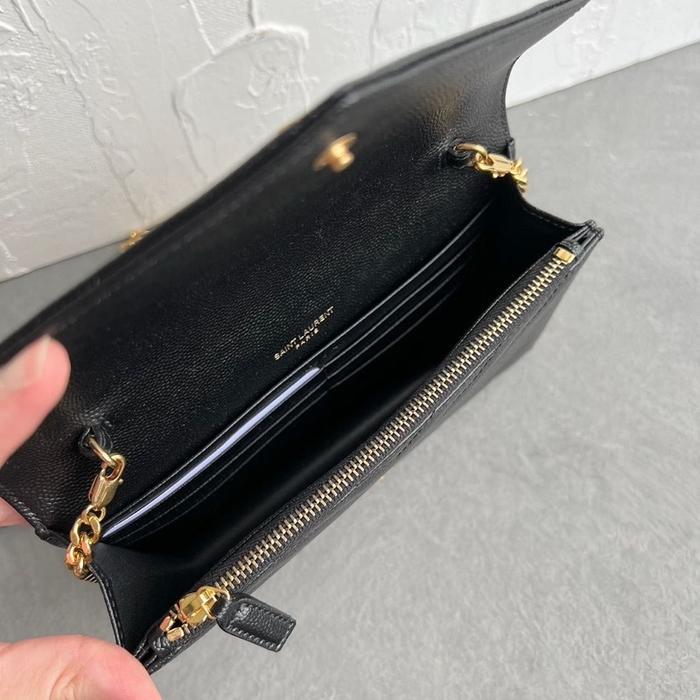 YSL MONOGRAM WOC 19CM IN BLACK GHW