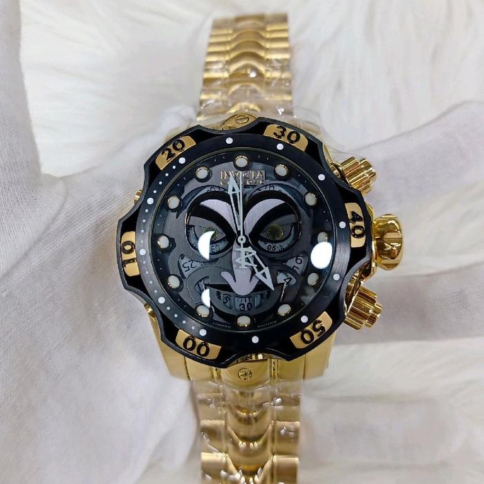 Jam Tangan Pria Premium Invicta Joker Steel Swiss Quality Dm 53mm