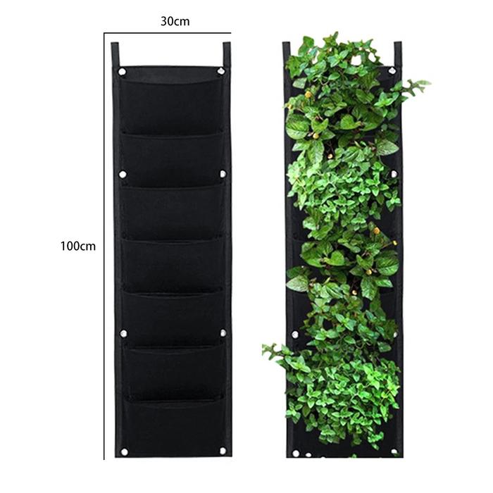 Wall Hanging Planting Bags 7 Pockets Plant Grow Bag Planter Vertical