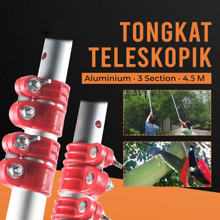 Mutiaramall - Galah Pemotong Pohon | Tongkat Teleskopik | Gergaji Pruning Aluminium