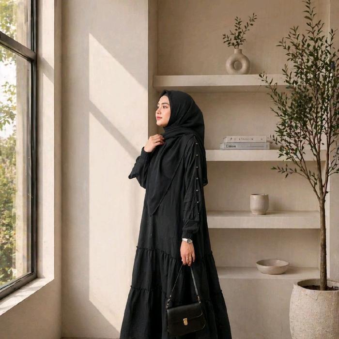 Humaira Dress | Gamis Rayon Premium Adem, Anggun & Nyaman Dipakaigamis rayon gamis wanita terbaru ga