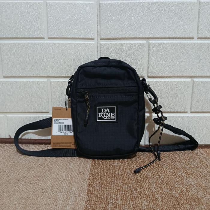 Tas Selempang Dakine Journey Mini Crossbody Bag Black Original Sling Bag Kecil Unisex Pria Wanita