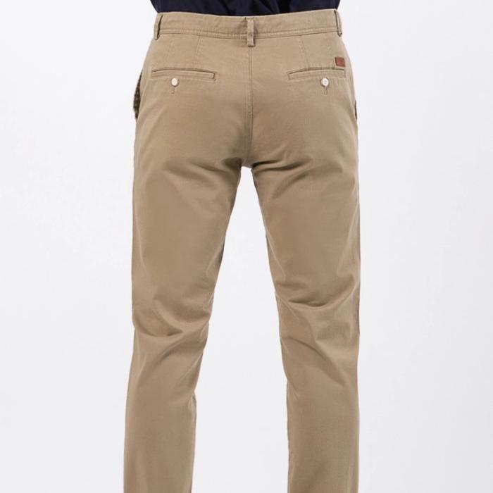WOOD Slim Fit Cotton Stretch Chino Pants 2-OPIBSC519O031 Khaki - 29