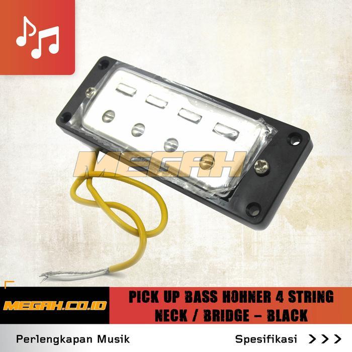 PICK UP BASS HOHNER 4 STRING NECK / BRIDGE - BLACK (AG805)