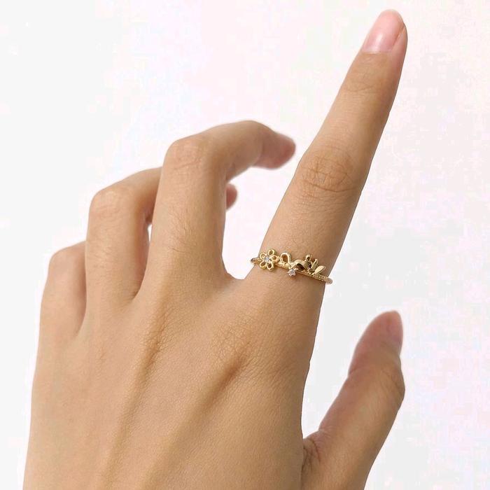 ShinySis - Cincin SS109 Adjustable Titanium Korea | Anti Karat