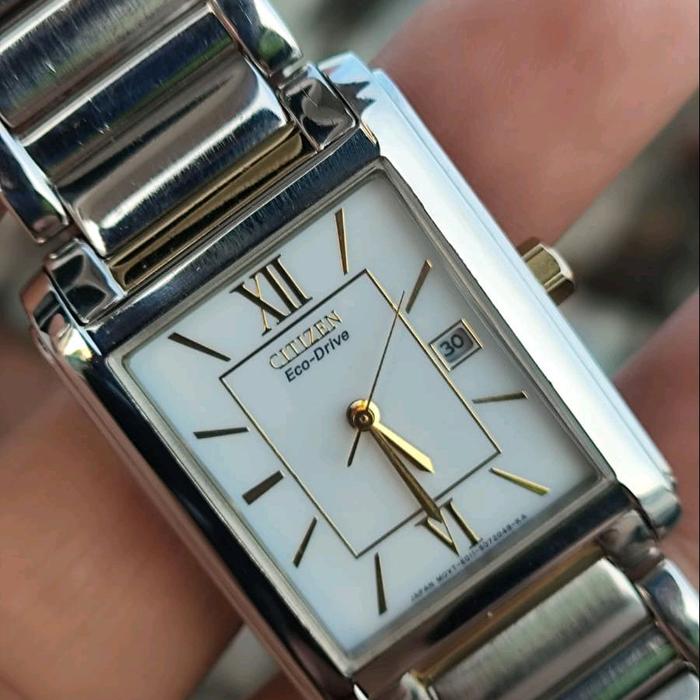 CITIZEN ECODRIVE MAN SQUARE TANK BEAUTIFUL DESIGN (EXTREME RARE)