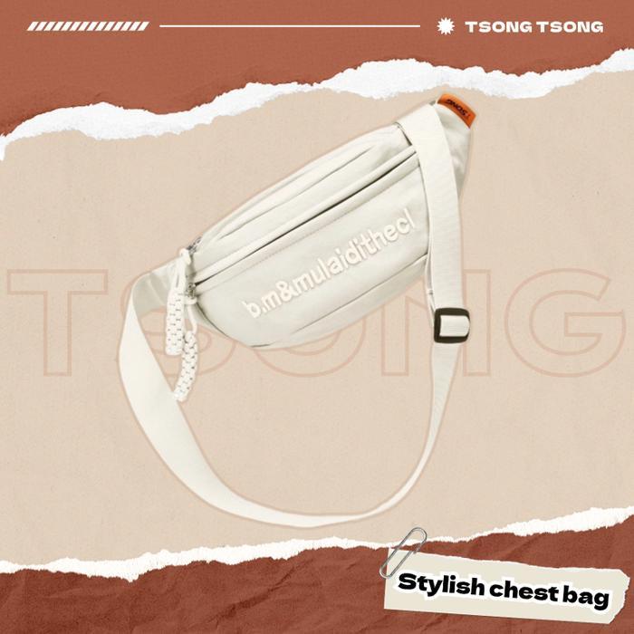 [d_diana_0805 link eksklusif ]TSONG Waist Fanny Pack untuk Pria Wanita Crossbody Waist Bag Pack Tas 