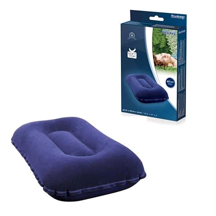 Eiger - Bantal Tiup / Bantal Angin Bestway Biru Merah Bed