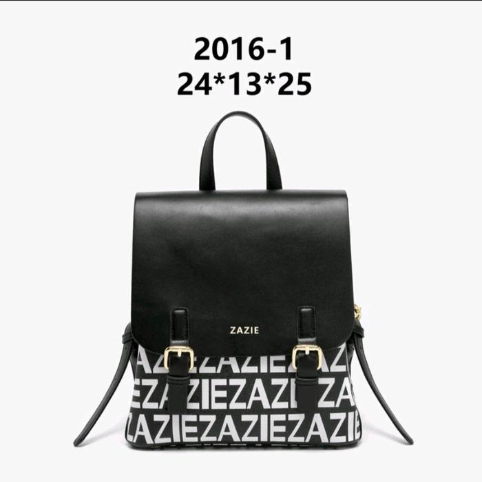 Zazie Backpack - Tas Ransel Fashion Korea Wanita, Fashion, PU Leather