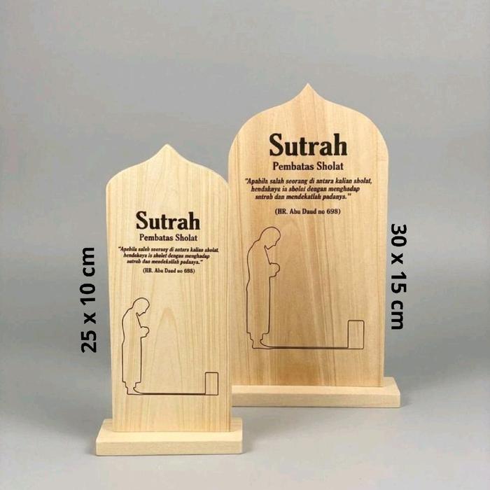 SUTRAH Pembatas Sholat - Sutrah kayu pinus aesthetic pembatas sholat Alat Ibadah  Muslim Sutrah Kaki