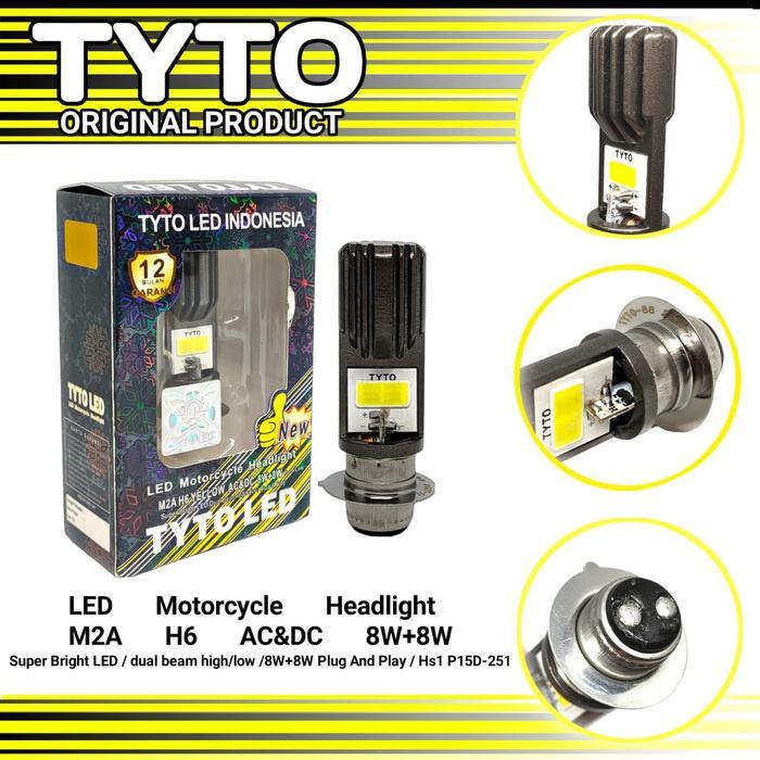 Lampu LED Motor Tyto Original H6 Bebek Matic M2A AC/DC Import Promo Diskon - Motorcycle