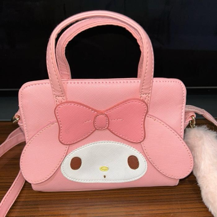 Tas Selempang Anak My Melody Sanrio Pink Cute Mini Sling Bag and Handbag - Preloved Like New + Free 