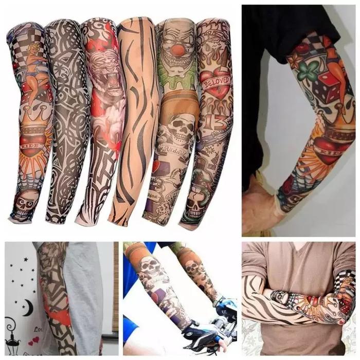 Sarung Lengan Tangan Tatto - Manset tangan Motif Tatto - Manset Tatto
