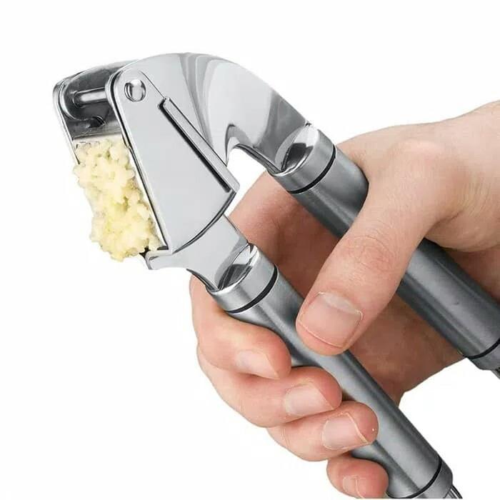 Alat Penghancur Bawang Putih Stainless Garlic Press Penghalus Pencacah Bawang Pemecah Bawang Alat Un