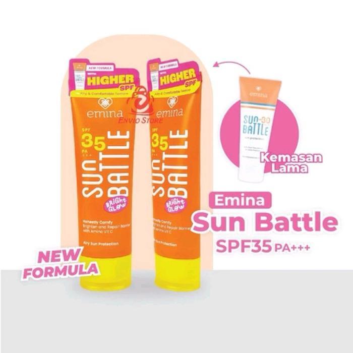 EMINA Sun Bettle SPF 30 PA+++- Sunscreen Pelingdung Dari Sinar Matahari + UV - 23ml