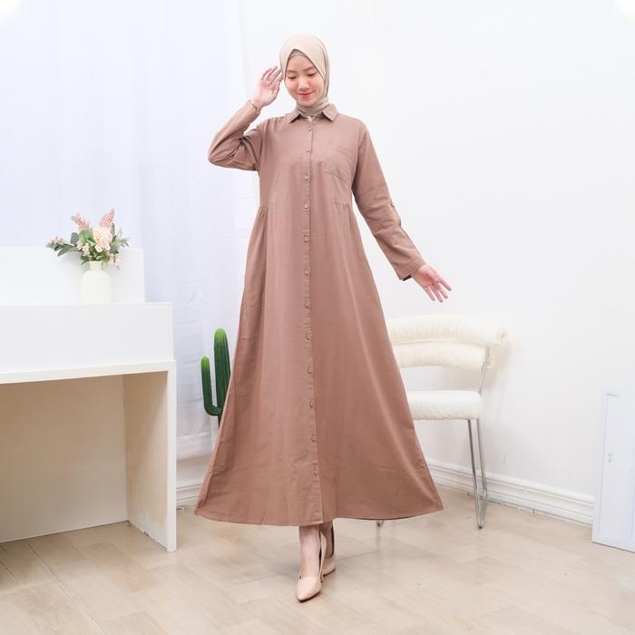 Gamis Cotton Linen | Guangzhou Fashion  |6001