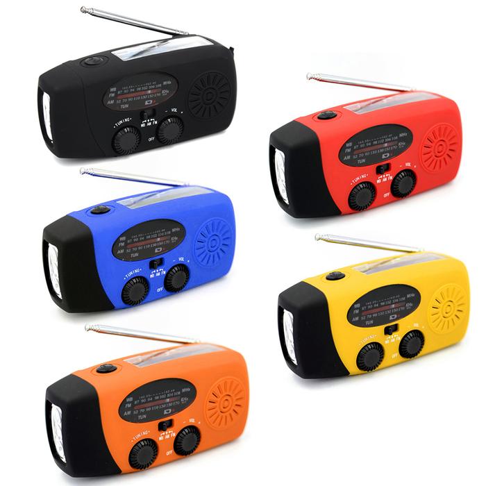 Portable Radio Hand Crank Solar USB Charging Hand Radio Solar Crank